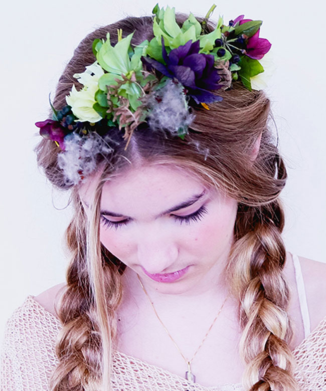 How To Make Flower Crowns Work On Your Wedding Day 6