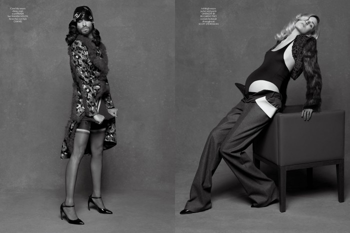 Conchita Wurst dresses for Karl Lagerfeld in new shoot 2