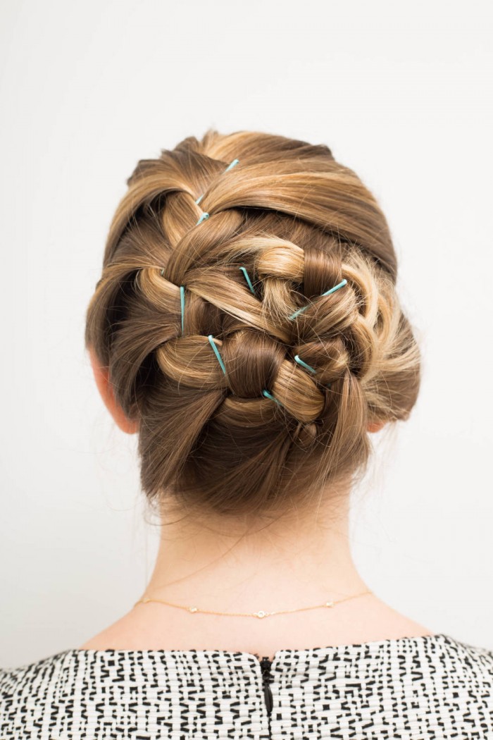 Easily Create With Colored Bobby Pins on your hair 16