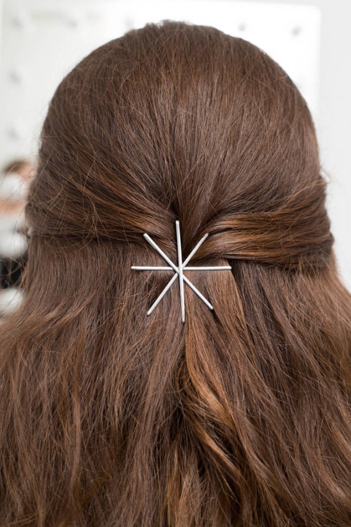 Easily Create With Colored Bobby Pins on your hair 17