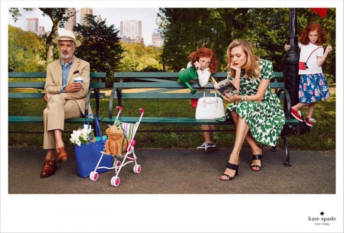 KARLIE KLOSS, IRIS APFEL POSE IN THE PARK FOR KATE SPADE’S SPRING 2015 ADS 4