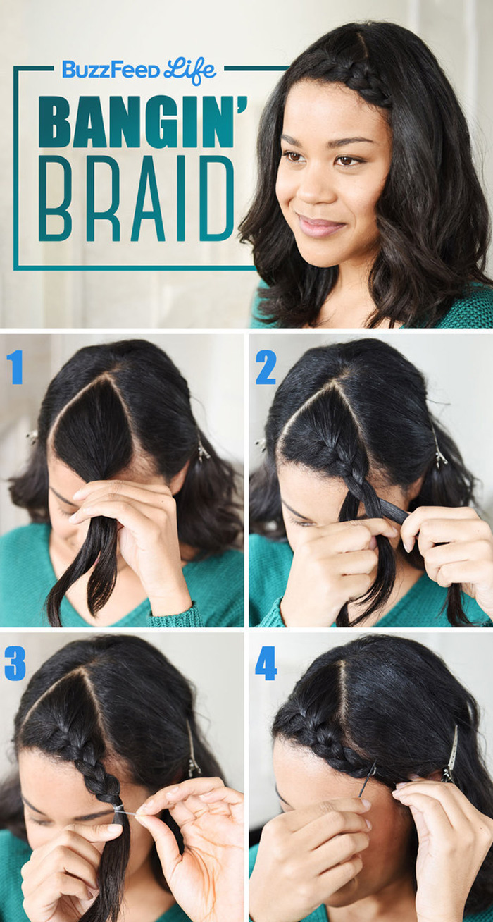 These Hairstyling Hacks Will Get You Through the Awkward Bangs Stages 5