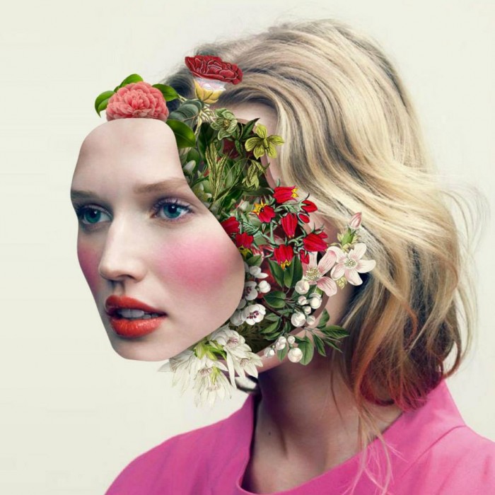 Marcelo Monreal’s Surreal Collages Replace Our Insides With Beautiful Blooms 3