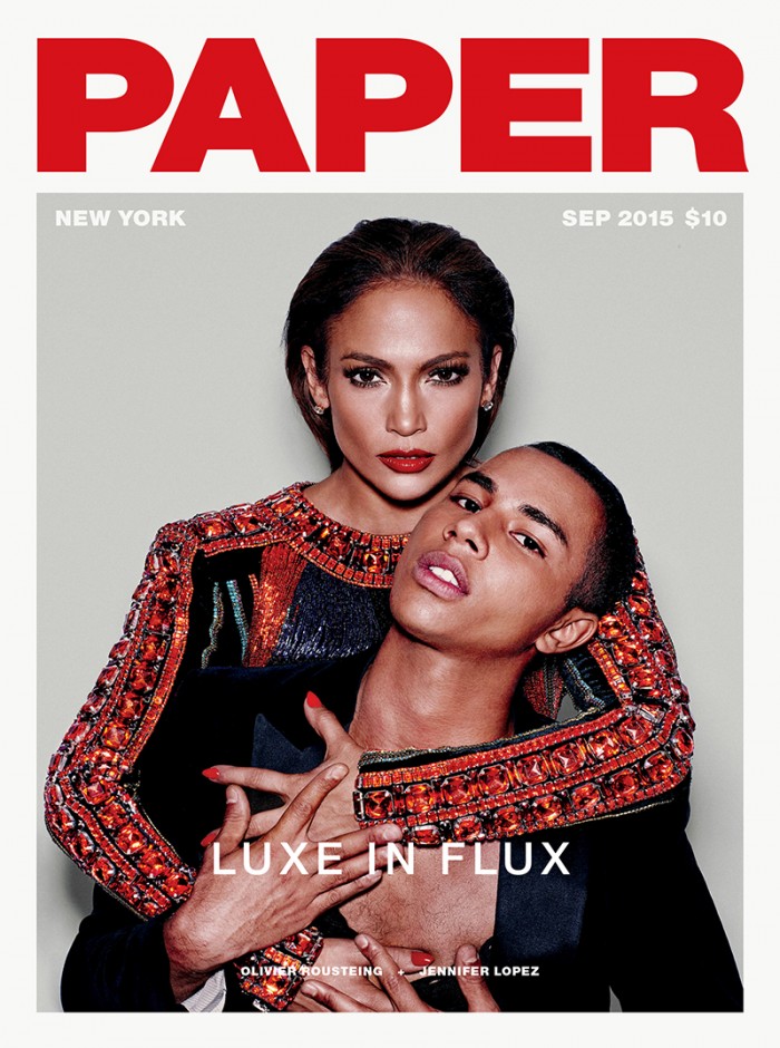 Jennifer Lopez和Olivier Rousteing登上《Paper》封面 7