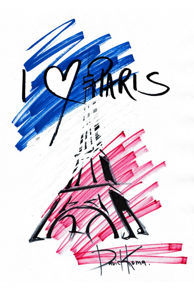 Exclusive Sketches: Designers Stand Behind Paris Amidst Tragedy 7