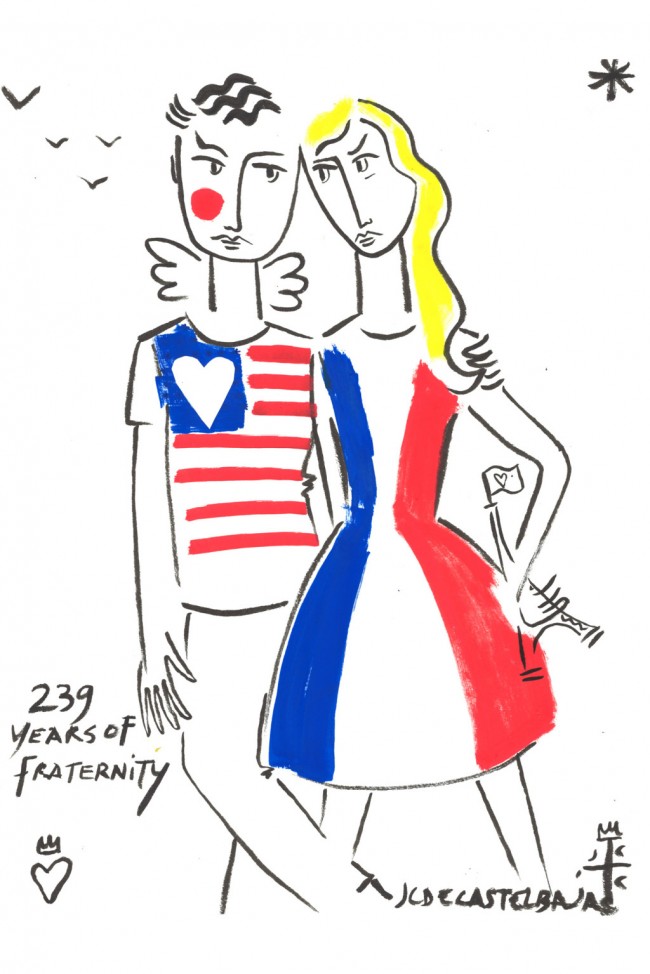 Exclusive Sketches: Designers Stand Behind Paris Amidst Tragedy 8
