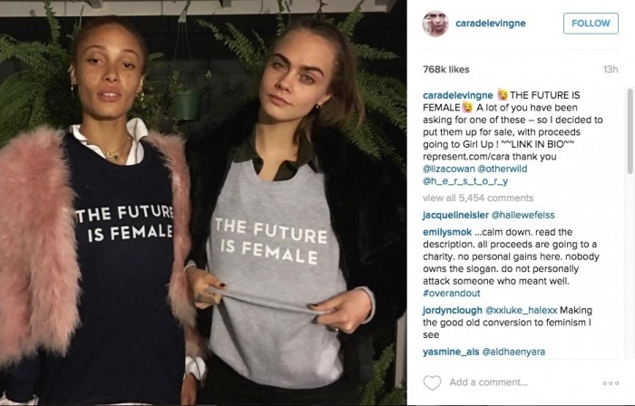 名模 Cara Delevingne 推出「The Future Is Female」運動衫 5