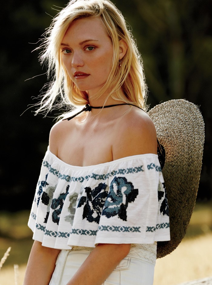 GEMMA WARD STARS IN FREE PEOPLE'S MARCH CAMPAIGN 6