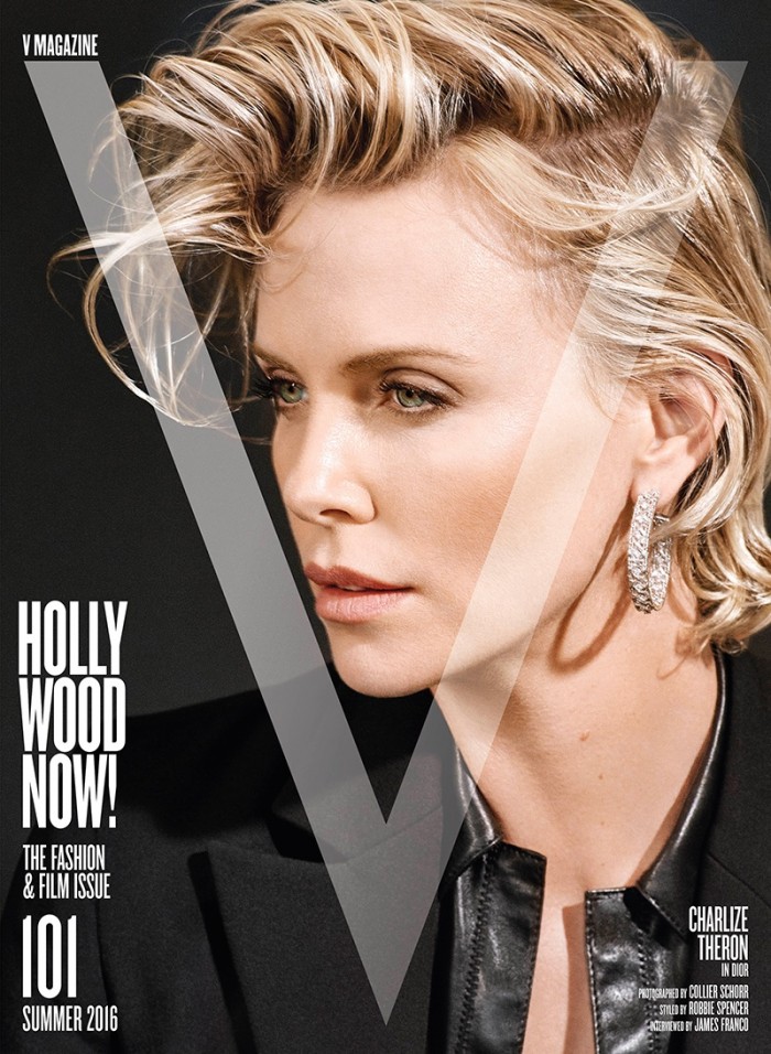 Charlize Theron Gets Her Closeup for V Magazine 1