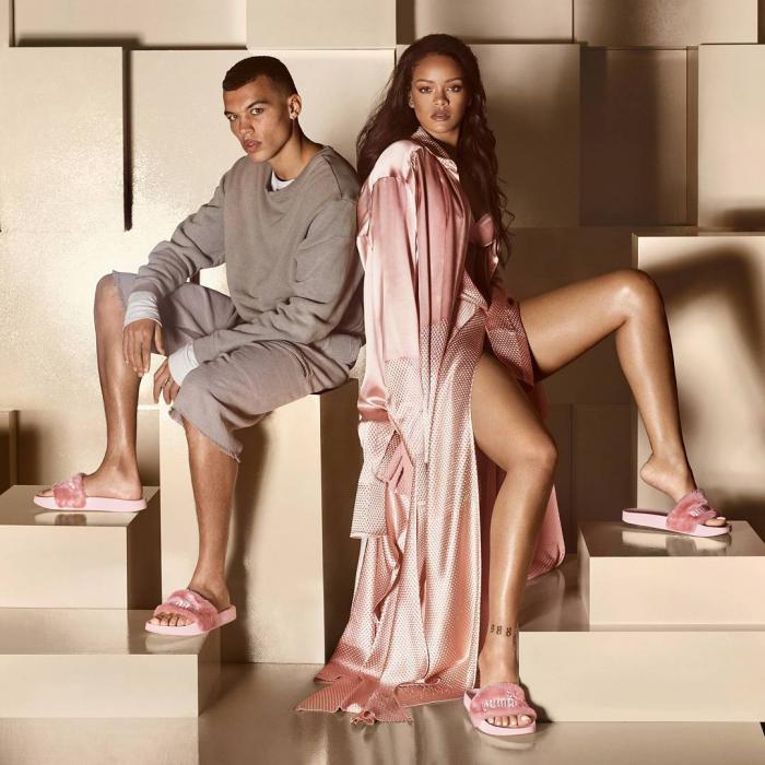 Rihanna專屬的豪奢美學：FENTY x PUMA限量毛絨拖鞋系列 1