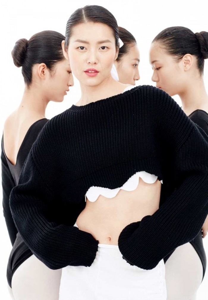 Liu Wen Poses in Lingerie-Inspired Looks for Cosmopolitan China 3