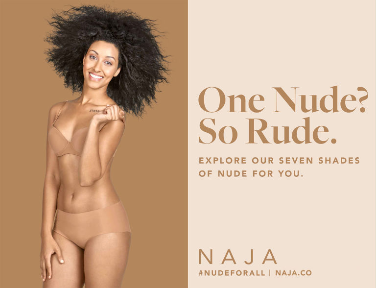 為「Nude」正名：Naja 推出 7 種不同色調的真正裸色內衣 2