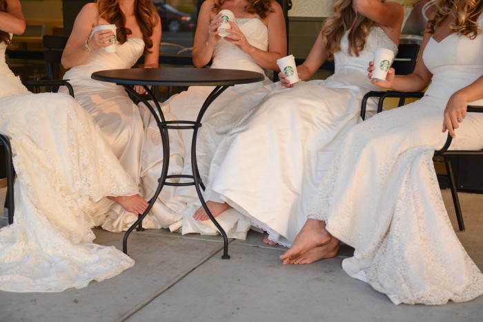 This Sister Wedding Dress Shoot Is the Cutest Idea Ever 11