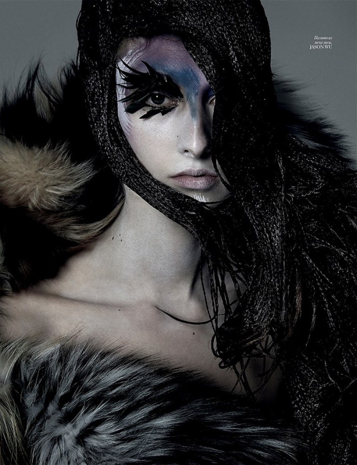 JAY WRIGHT MODELS SERIOUSLY STUNNING MAKEUP LOOKS FOR VOGUE UKRAINE 2
