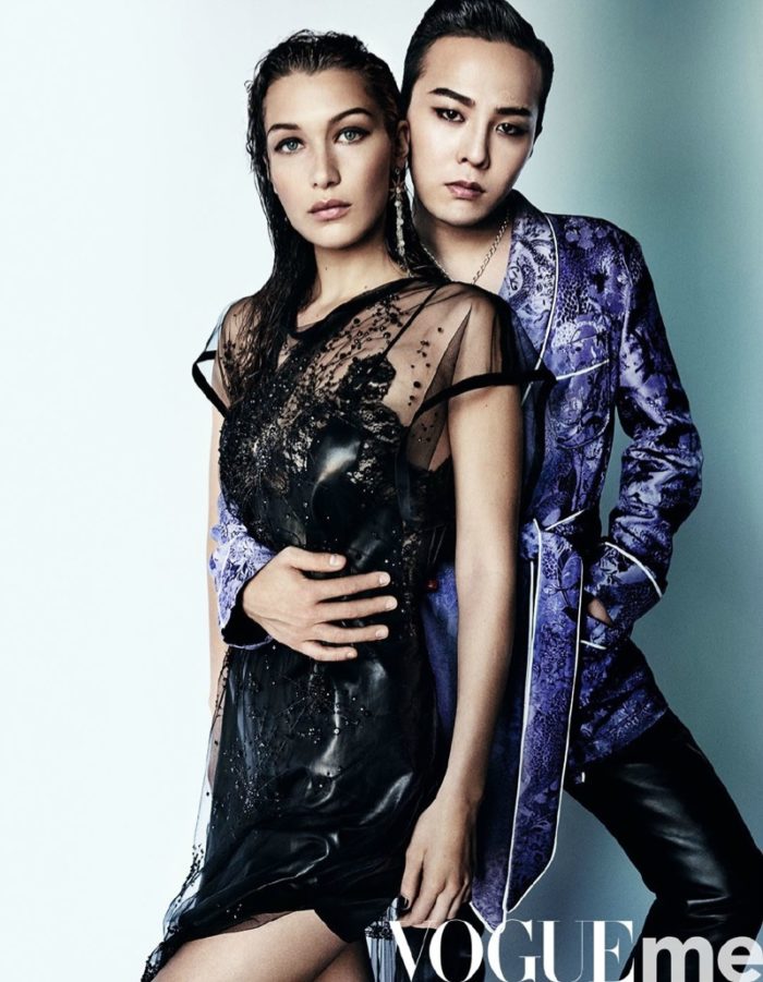 BELLA HADID POSES WITH G-DRAGON FOR VOGUE CHINA ME 2