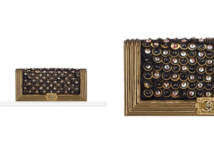 Chanel Gift Box Brass & Resin Evening Bag 6
