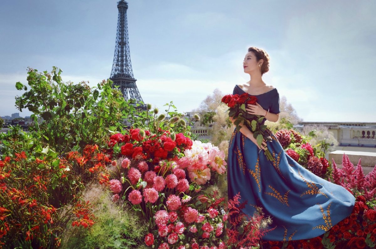 只為遇見你：鐵塔下的浪漫花海，新嫁娘林心如遠赴巴黎拍攝幸福美照 10