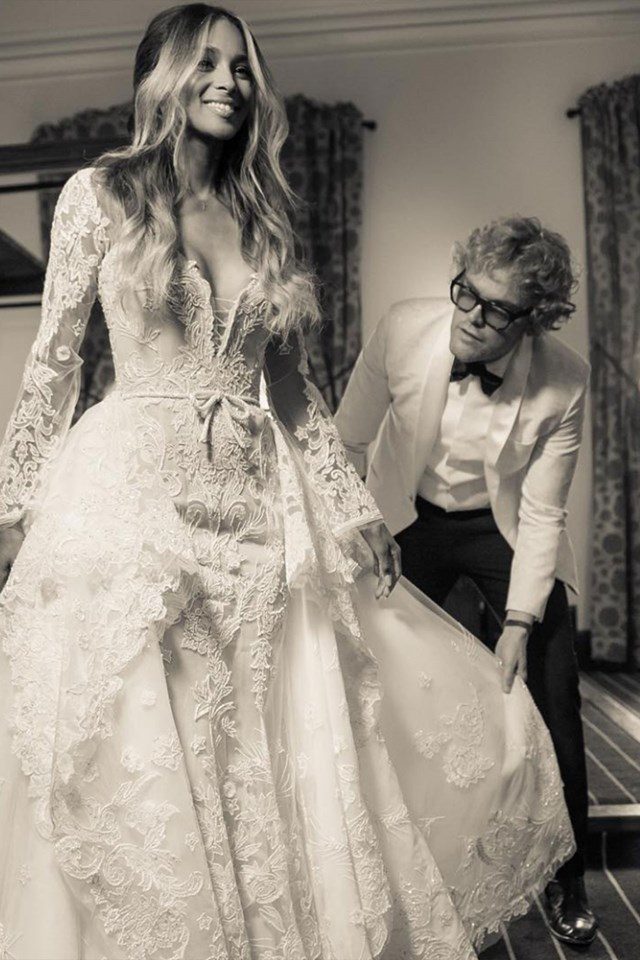 美國歌手Ciara的夢幻城堡婚禮，邀請Roberto Cavalli 設計總監操刀完美婚紗 4