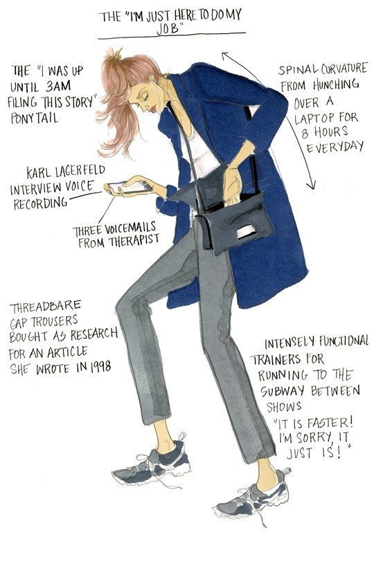 The deadly accurate illustrated guide to Fashion Week 7