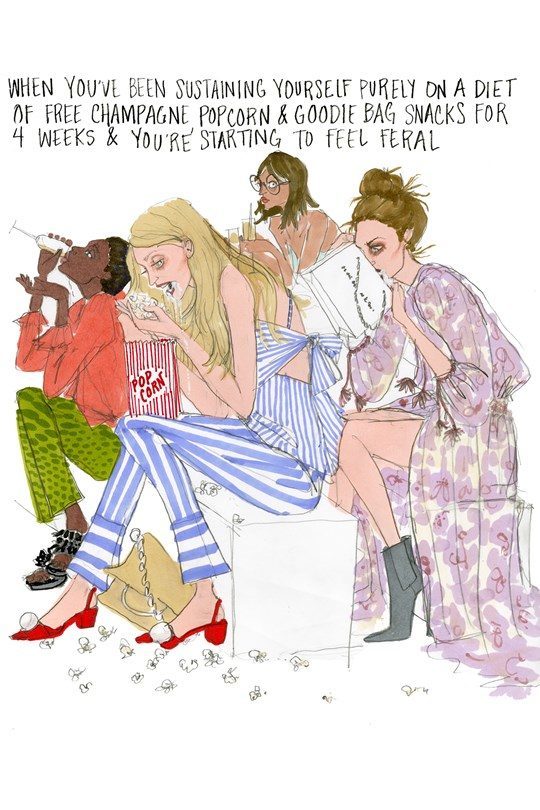 The deadly accurate illustrated guide to Fashion Week 9
