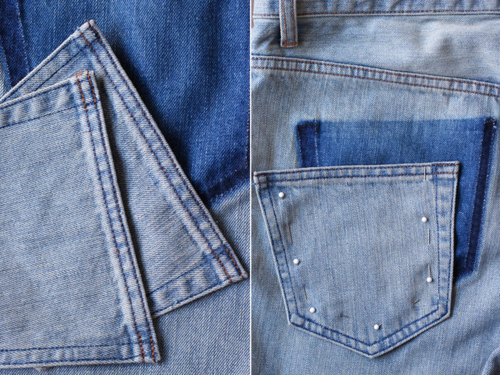 風行時尚圈的口袋創意DIY：一條舊牛仔褲與針線，讓妳擁有最流行的掉落口袋 5