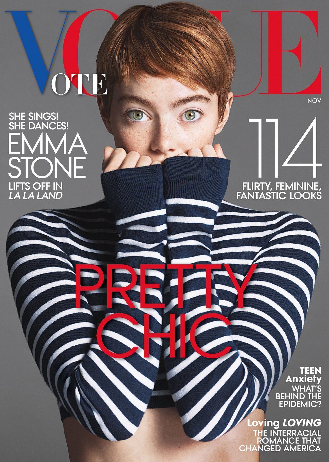 Emma Stone 的各種可能：俏皮、性感、知性多變造型登《VOGUE》封面 9