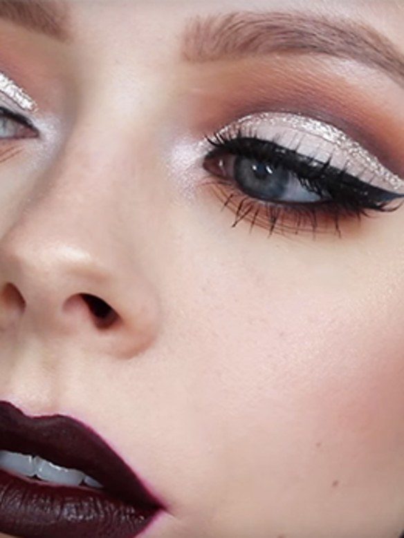 Glitter eyeliner & makeup tutorial 2