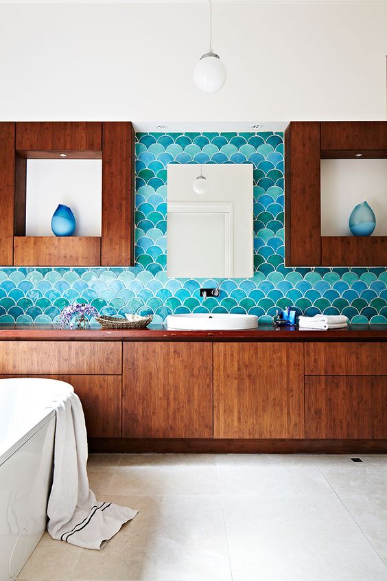 The Next Big Trend in Tiles Is Reminiscent of a Mermaid's Grotto 2
