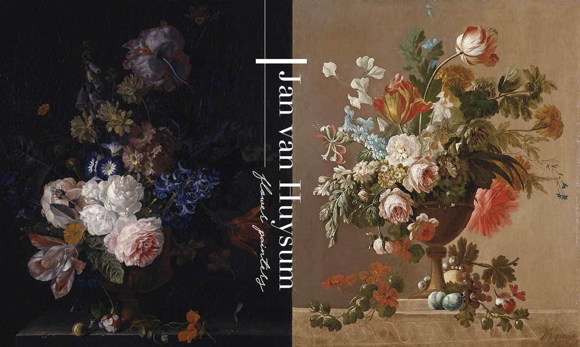 被譽為 花卉畫家之翹楚 Jan Van Huysum 筆下綺麗的寫實花景 The Femin