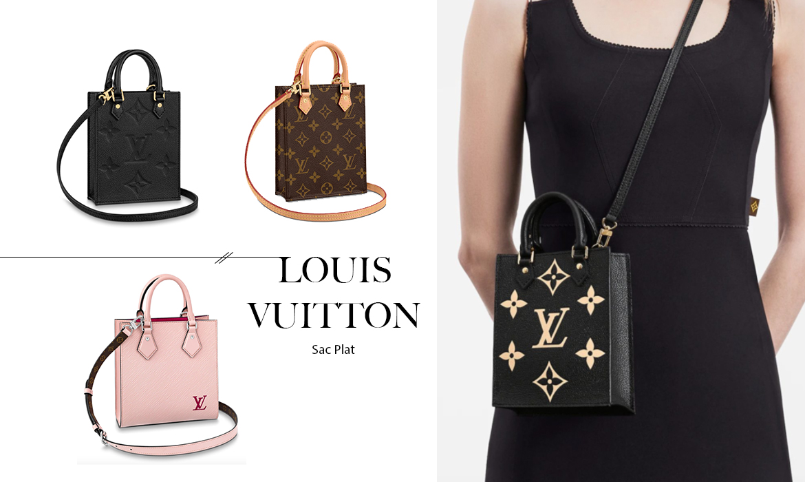 Túi Louis Vuitton Petit Sac Plat Bicolor Monogram Empreinte Leather    Shop giày Swagger